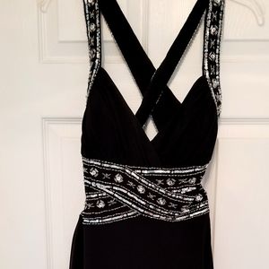 Black  homecoming dress with sequin detail